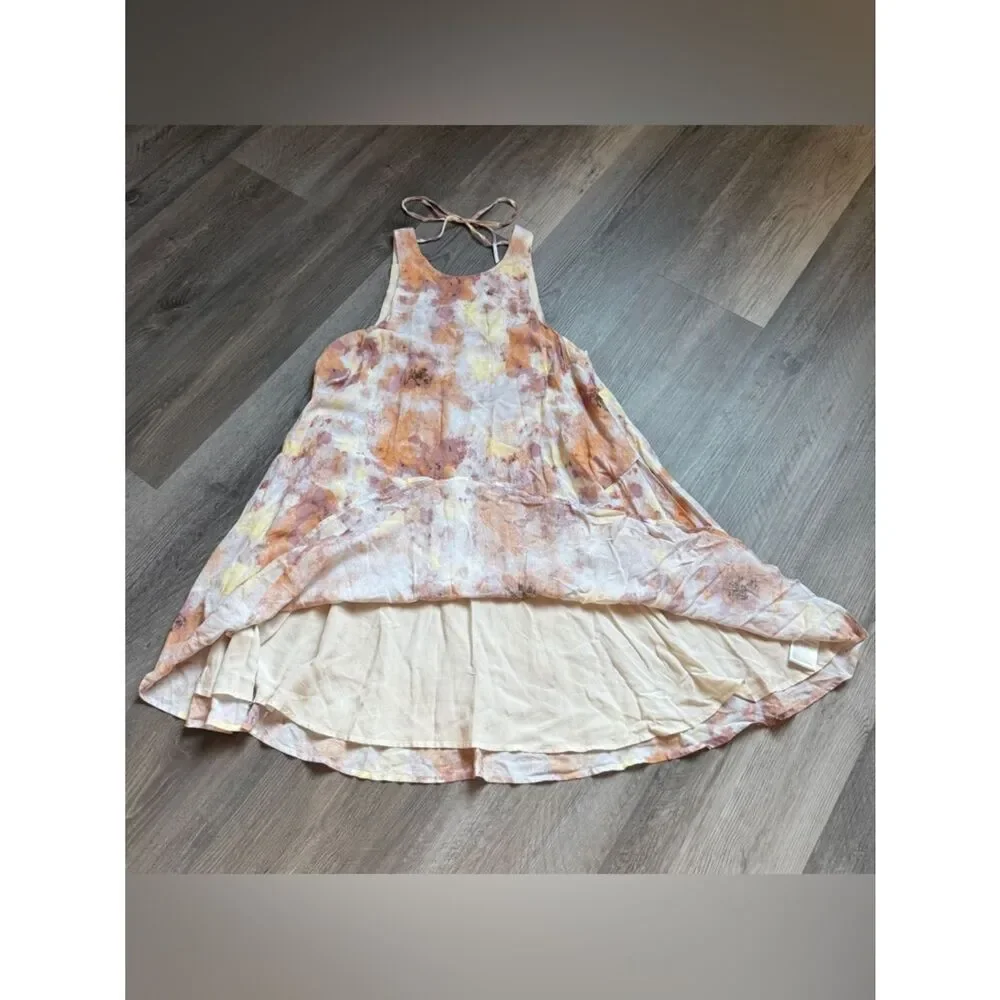 Urban Outfitters Watercolor Swingy Tank Dress XS Trapeze Flowy Feminine